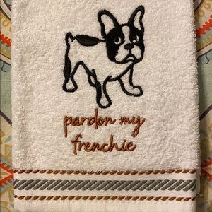 French Bulldog Hand Towel
